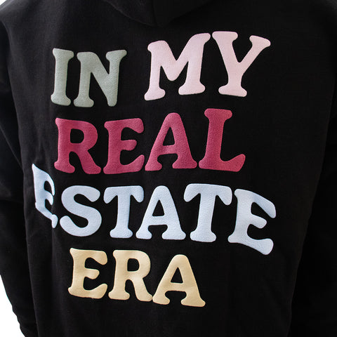 In My Real Estate Era Hoodie - Black